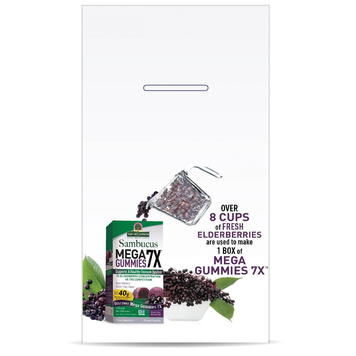 Nature's Answer Sambucus Mega Gummies 7X 30 Gummy