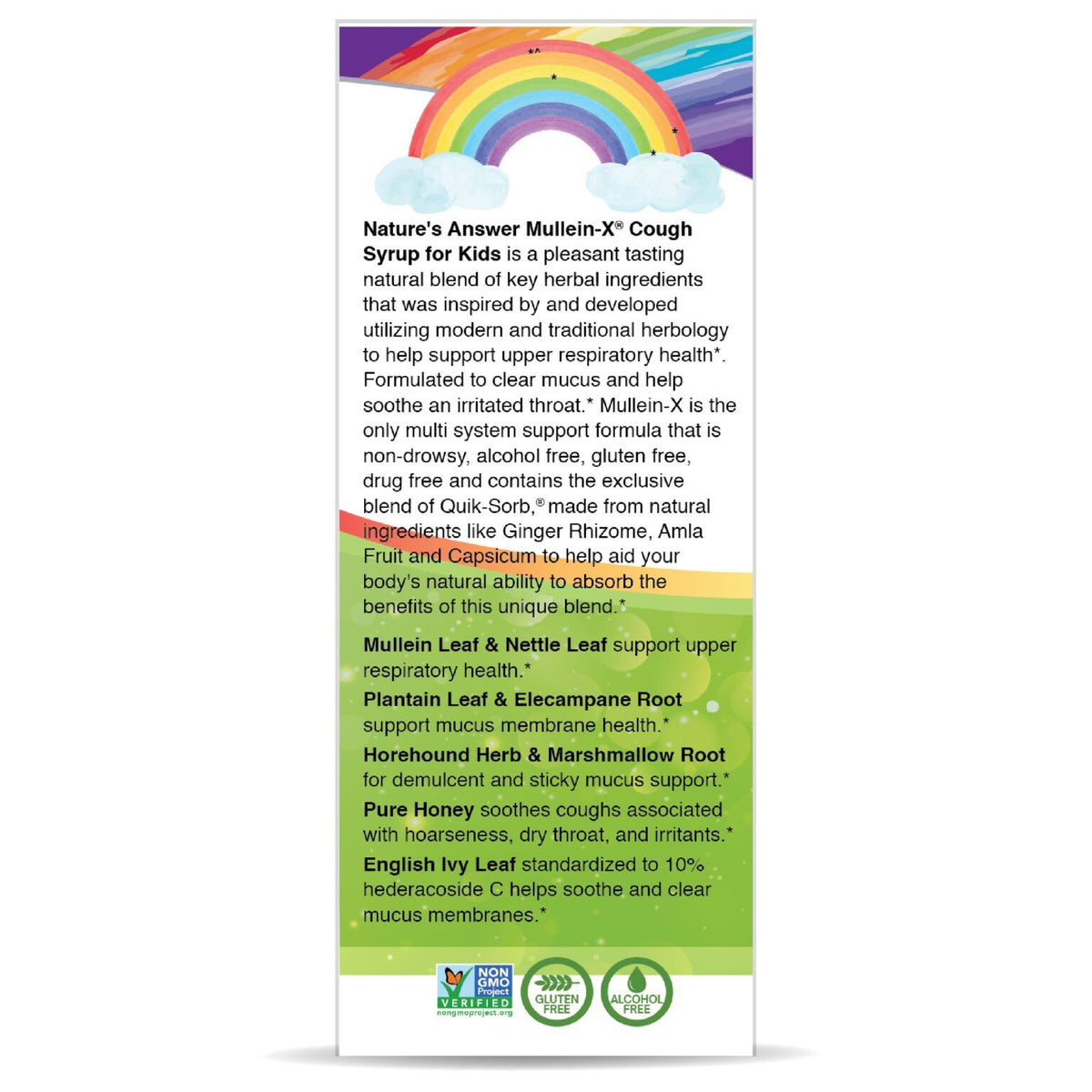 Nature's Answer Mullen-X Cough Kids 4 oz Liquid