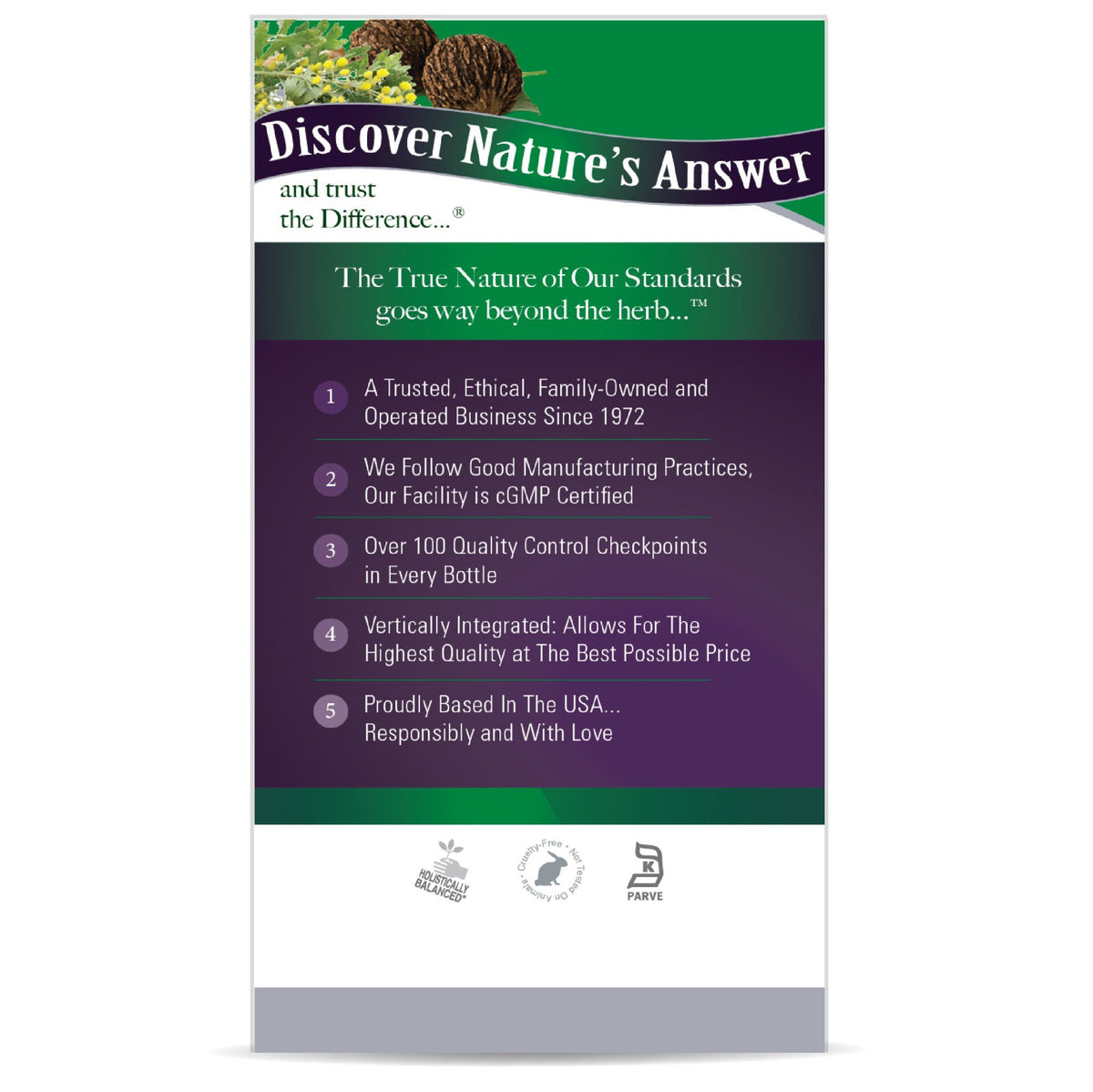 Nature's Answer Black Walnut & Wormwood 90 VegCap