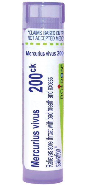 Boiron Mercurius Vivus 200CK Homeopathic Single Medicine For Cough, Cold & Flu 80 Pellet