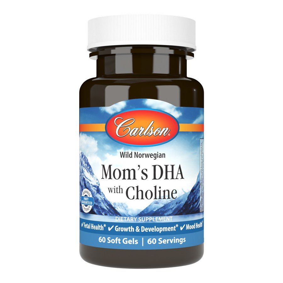 Carlson Laboratories Mom's DHA + Choline 60 Softgel