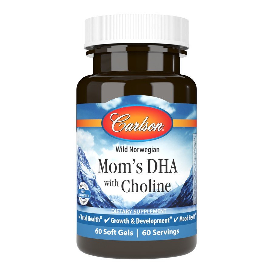 Carlson Laboratories Mom&#39;s DHA + Choline 60 Softgel