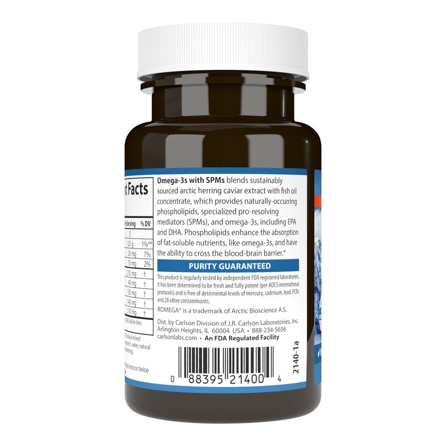 Carlson Laboratories Omega-3s with SPMs 60 Softgel