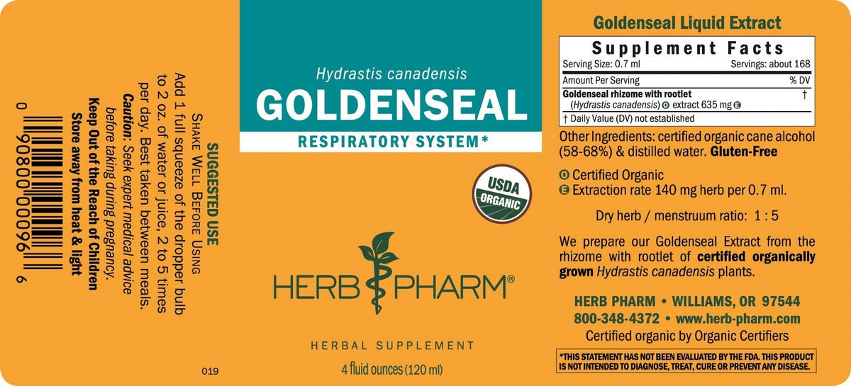 Herb Pharm Goldenseal 4 oz Liquid