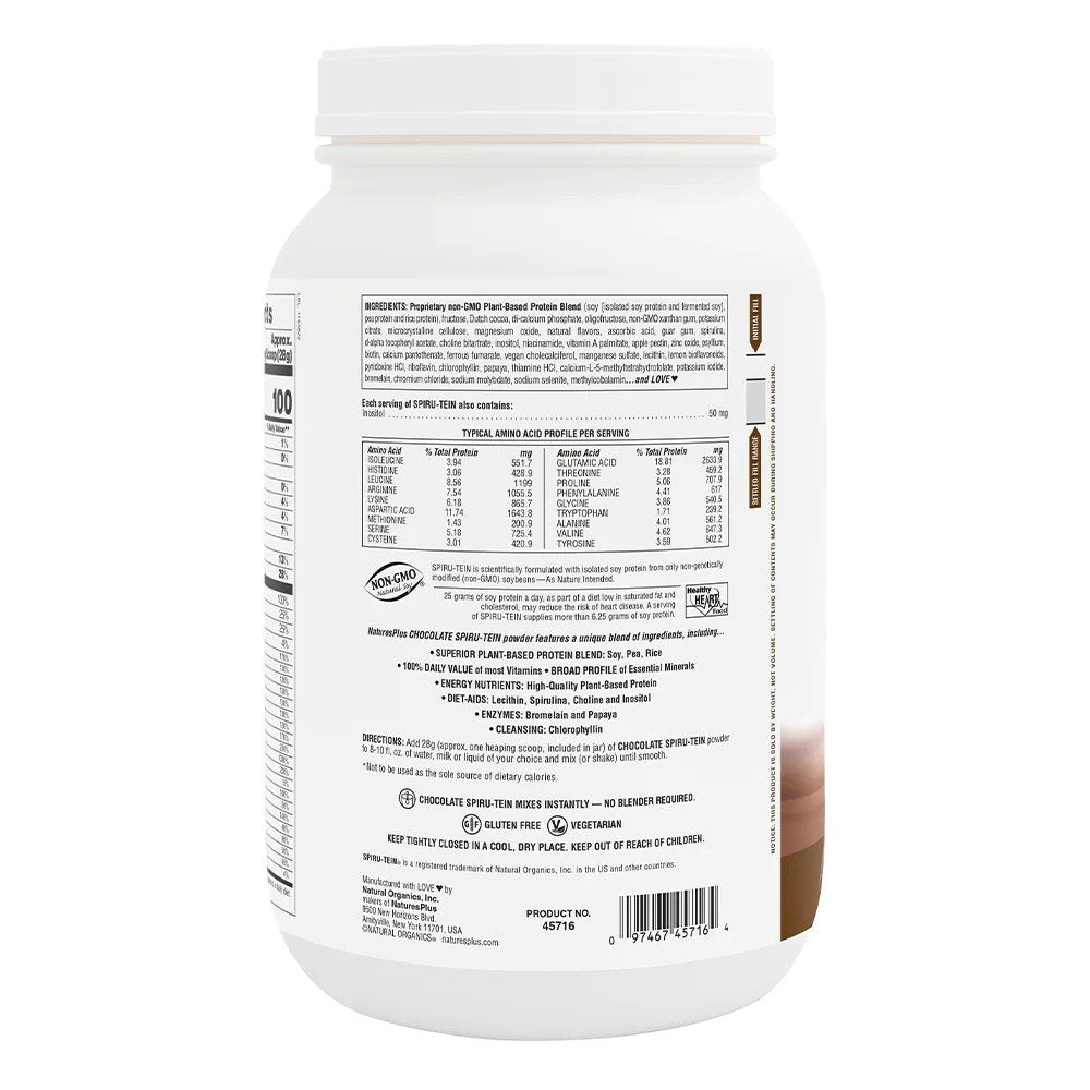 Nature&#39;s Plus Spiru-tein Chocolate 3.7 lb Powder