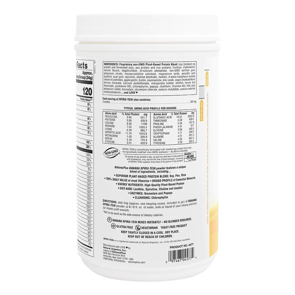 Nature&#39;s Plus Spiru-tein Banana 4.5 lb Powder