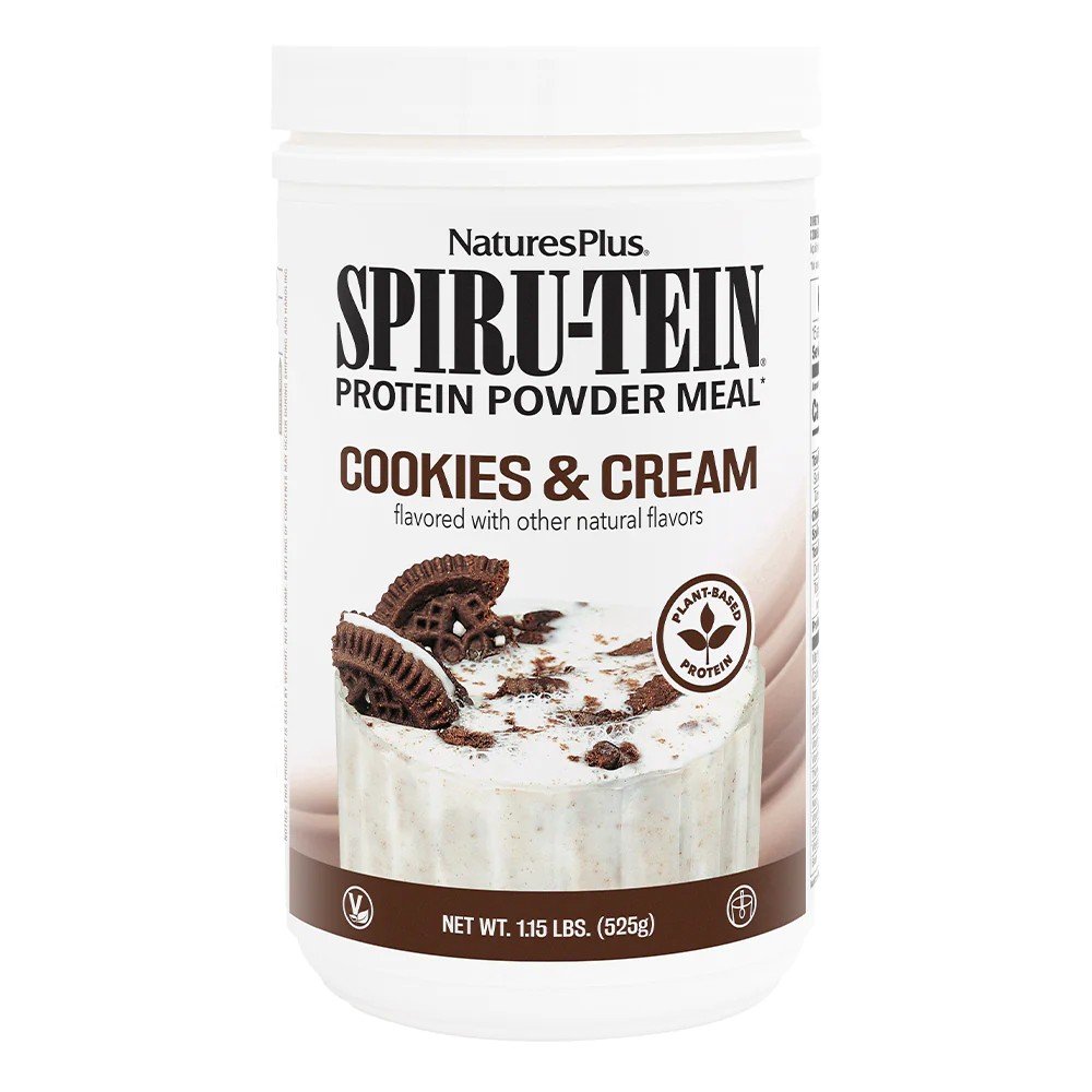 Nature's Plus Spiru-Tein (Spirutein) Shake - Cookies & Cream 1.2 lbs Powder