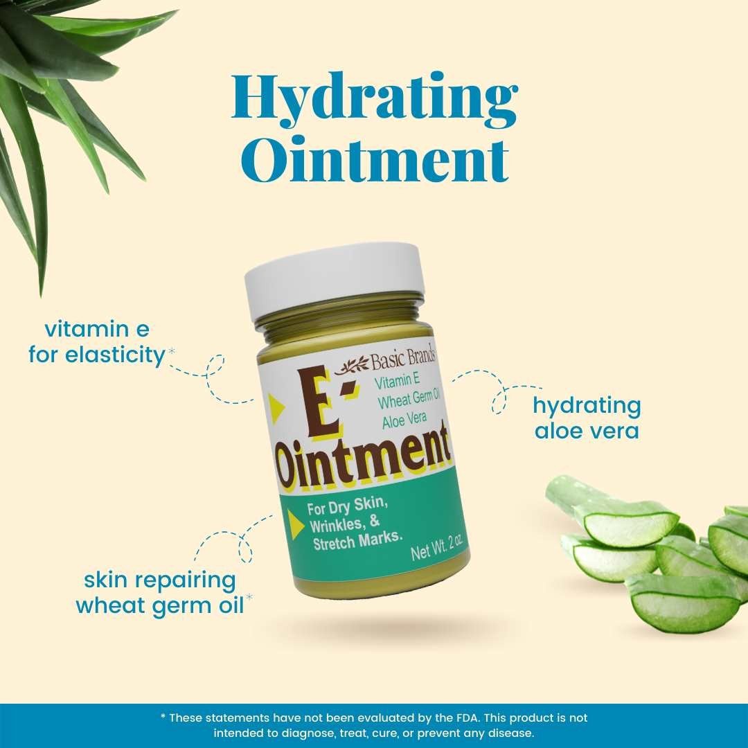 Basic Organics Vitamin E Ointment 2 oz Ointment