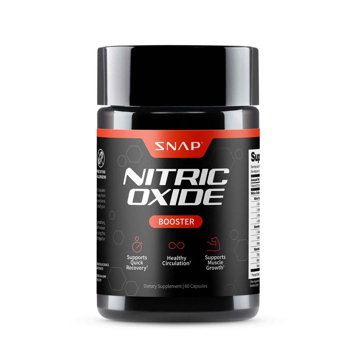 Snap Supplements Nitric Oxide Booster 60 Capsule