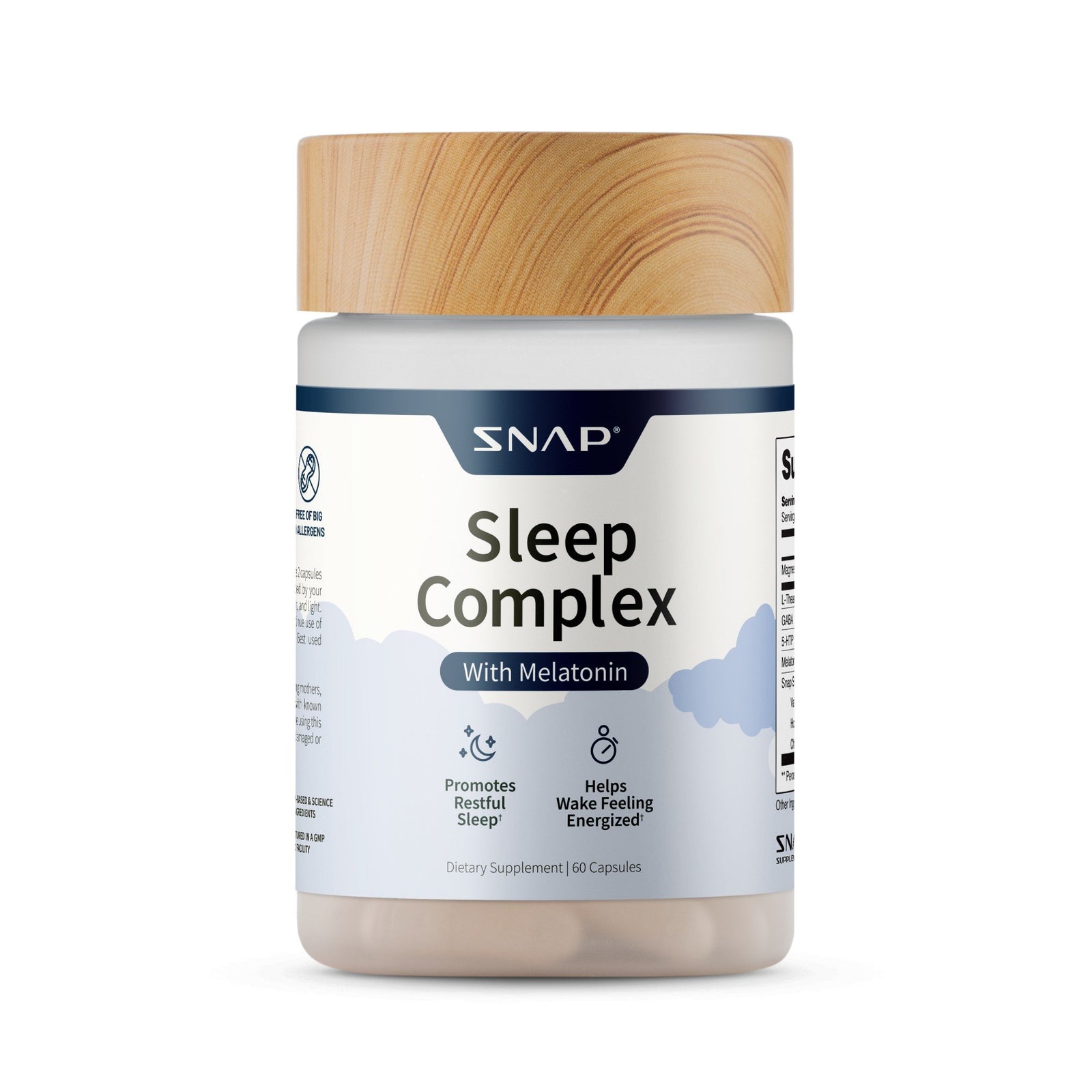 Snap Supplements Sleep Complex with Melatonin 60 Capsule
