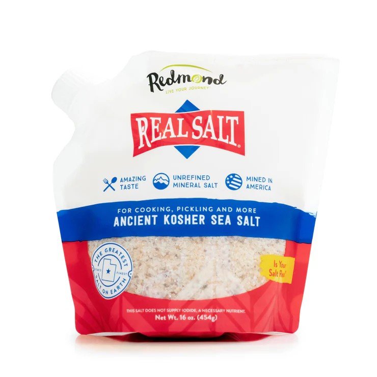 Redmond Real Salt-Ancient Kosher Sea Salt Pouch 16 oz. Salt