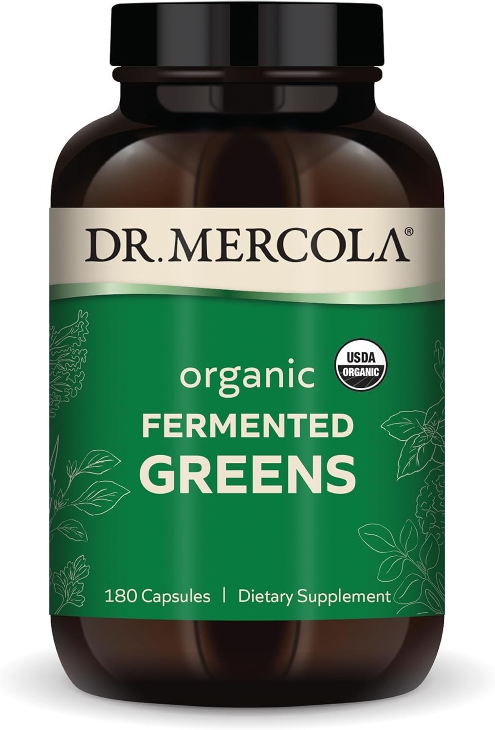 Dr. Mercola Organic Fermented Greens 180 Capsule