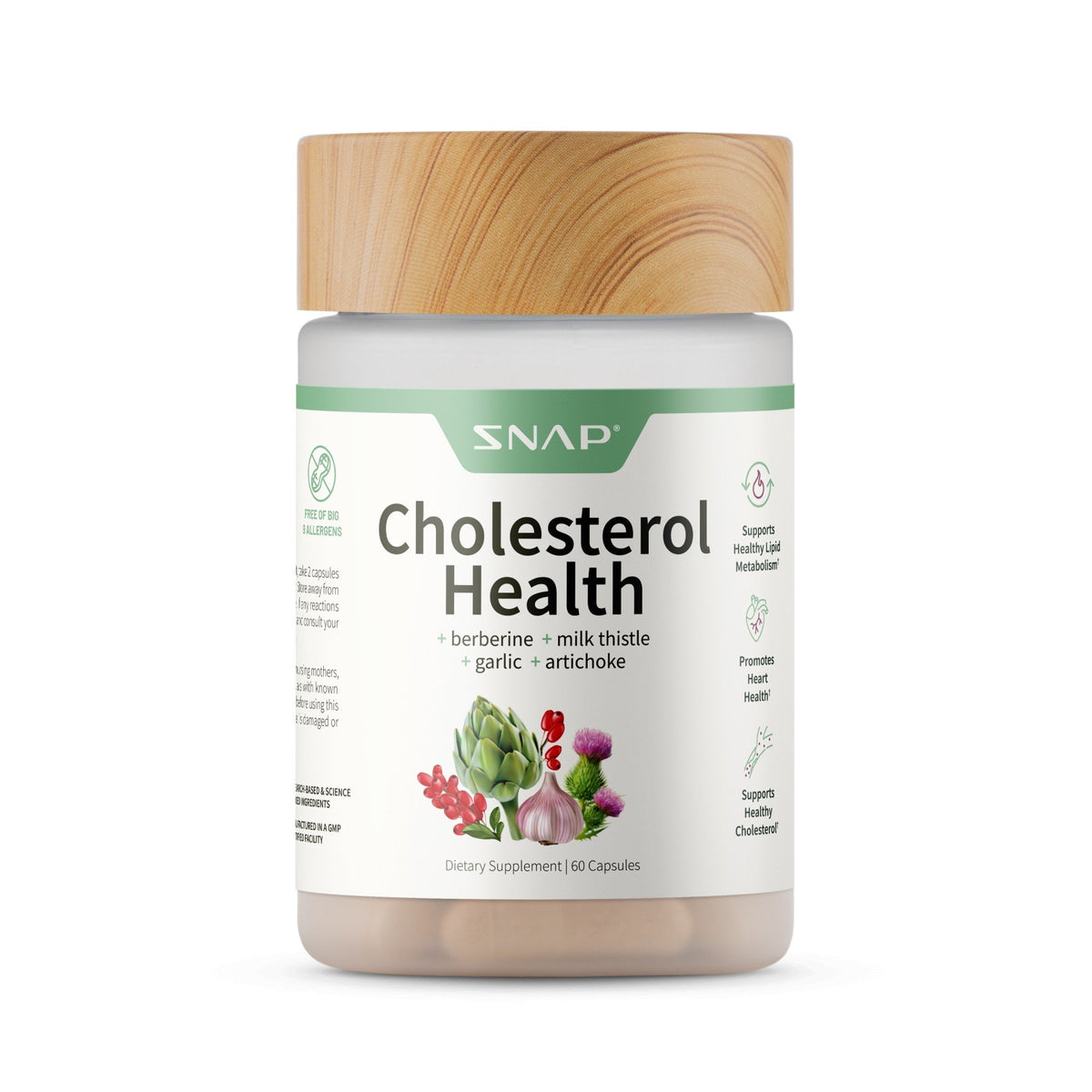 Snap Supplements Cholesterol Health 60 Capsule