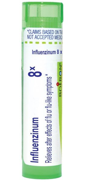 Boiron Influenzinum 8X Homeopathic Single Medicine For Cough, Cold & Flu 80 Pellet