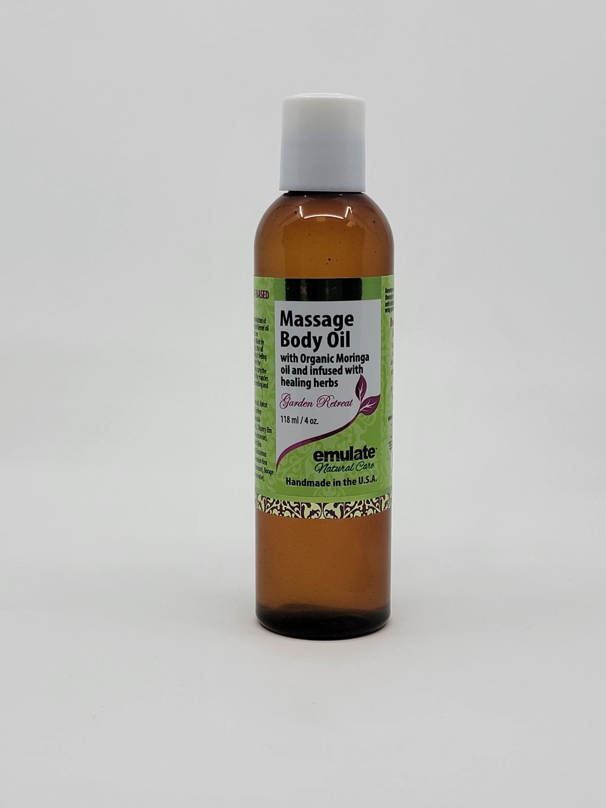 emulate Natural Care Emu Oil Massage Body Oil Garden Retreat 4 oz Oil