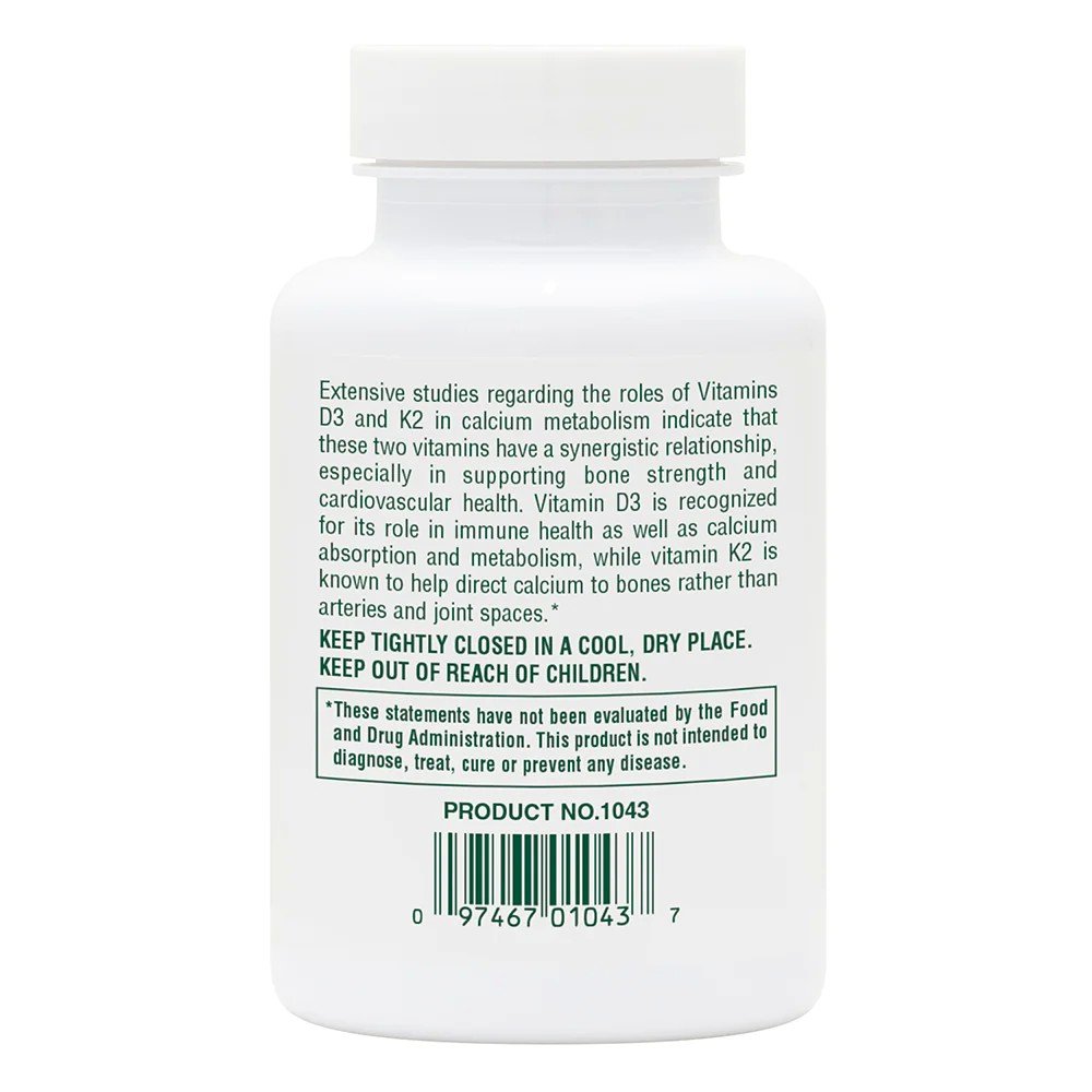 Nature&#39;s Plus Vitamin D3 1000 IU W/K2 100 MCG 90 VegCap