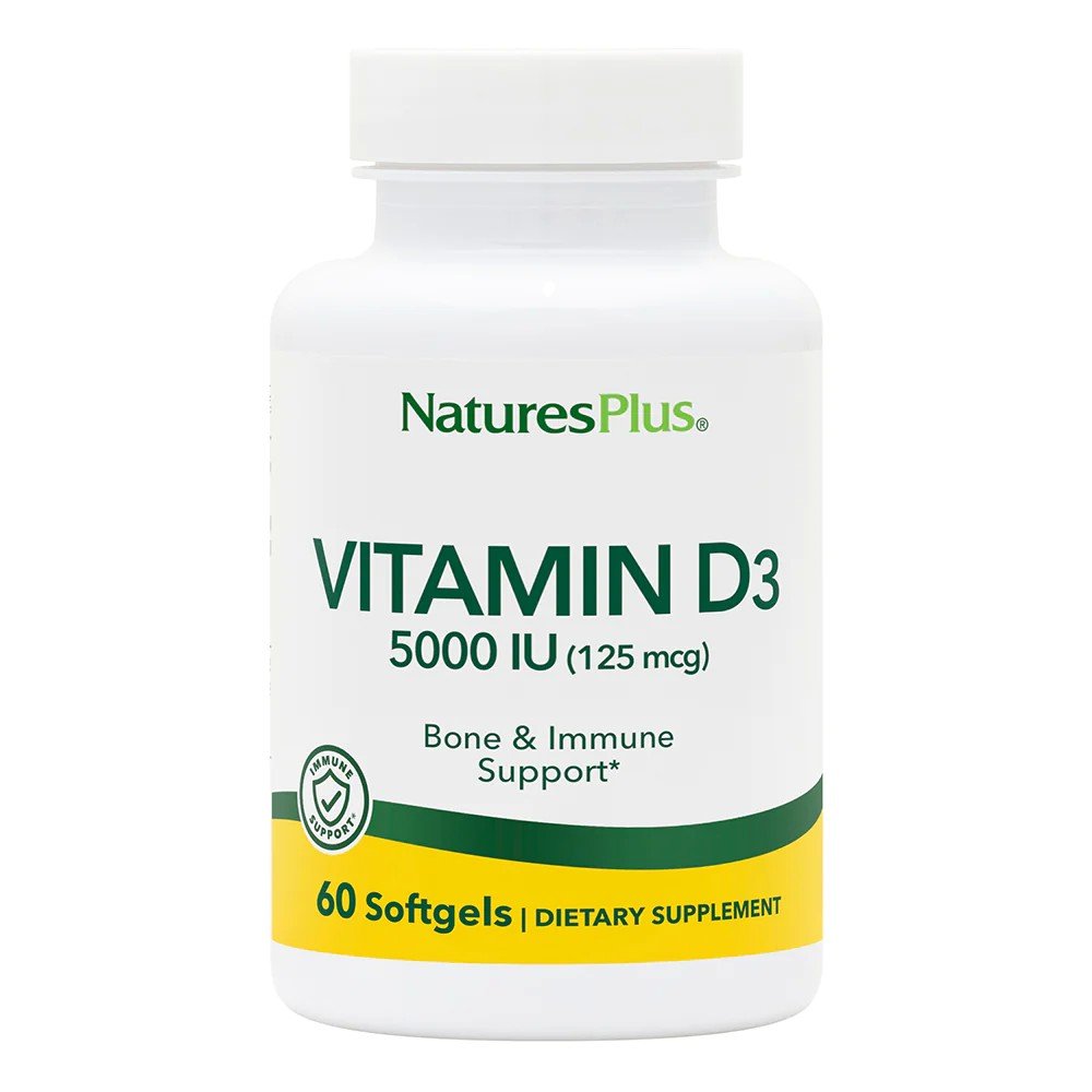 Nature's Plus Vitamin D3 5000IU 60 Softgel