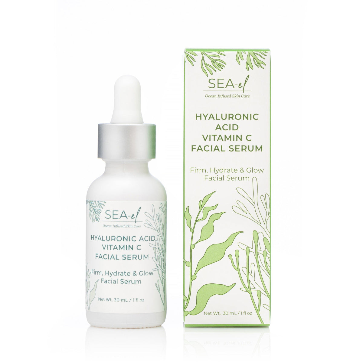 Sea El Hyaluronic Acid Vitamin C Facial Serum 1 fl oz Liquid