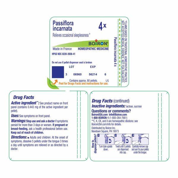 Boiron Passiflora Incarnata 4X Homeopathic Single Medicine For Stress &amp; Sleep 80 Pellet