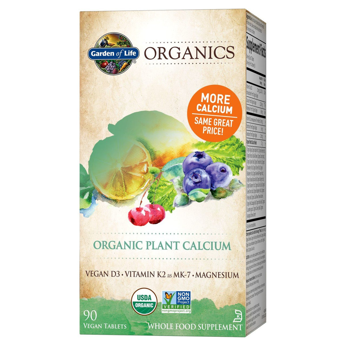 Garden of Life Garden of Life Organics Plant Calcium 90 Tablet