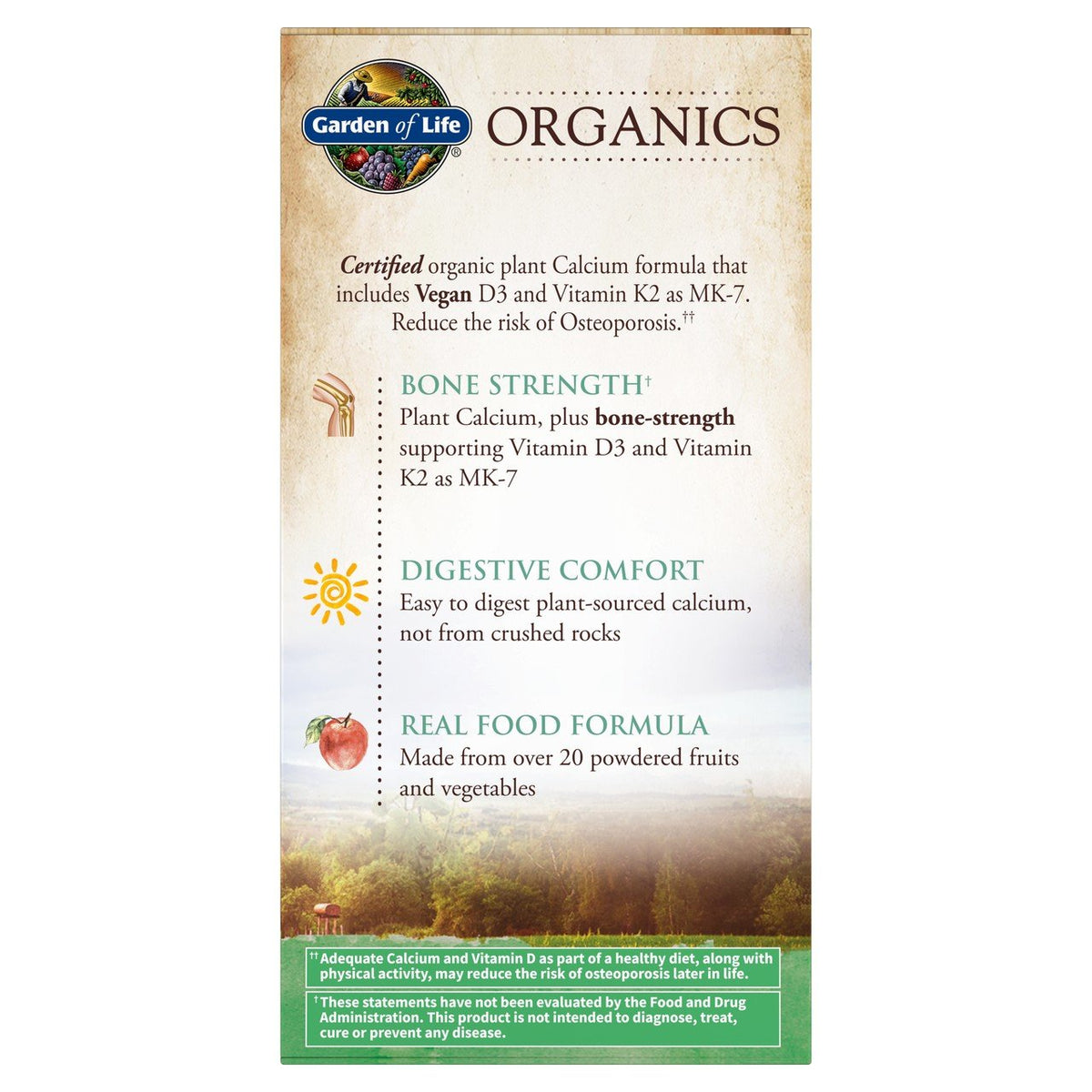 Garden of Life Garden of Life Organics Plant Calcium 90 Tablet