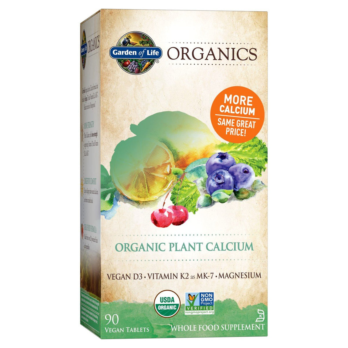 Garden of Life Garden of Life Organics Plant Calcium 90 Tablet