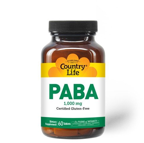 Country Life PABA 1000mg 60 Sustained Release Tablet