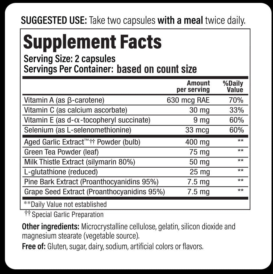 Kyolic Detox & Anti-aging Antioxidant Formula 105 100 Capsule