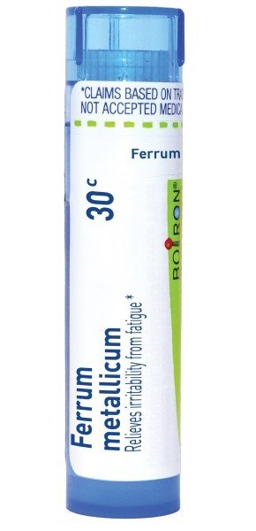 Boiron Ferrum Metallicum 30C Homeopathic Single Medicine For Stress & Sleep 80 Pellet