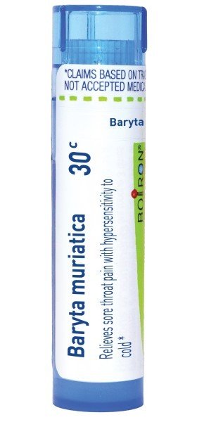 Boiron Baryta Muriatica 30C Homeopathic Single Medicine For Cough, Cold & Flu 80 Pellet