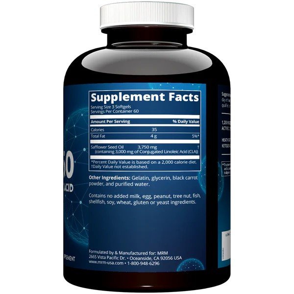 MRM (Metabolic Response Modifiers) High Potency CLA 1250mg 180 Softgel