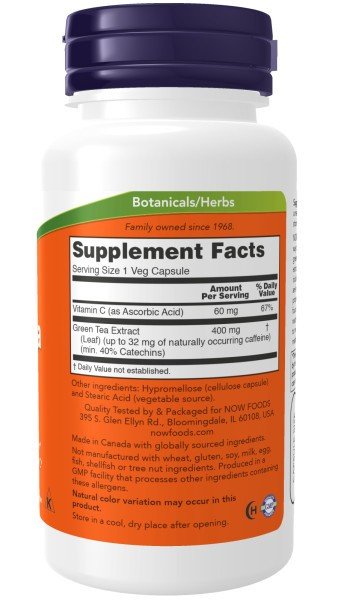 Now Foods Green Tea Extract 400mg 100 Capsule