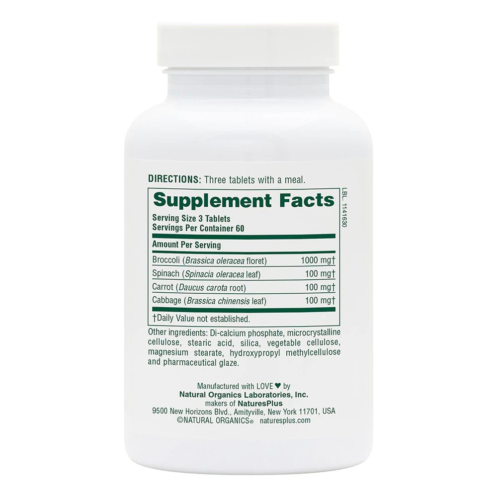 Nature&#39;s Plus Mixed Vegetables 180 Tablet