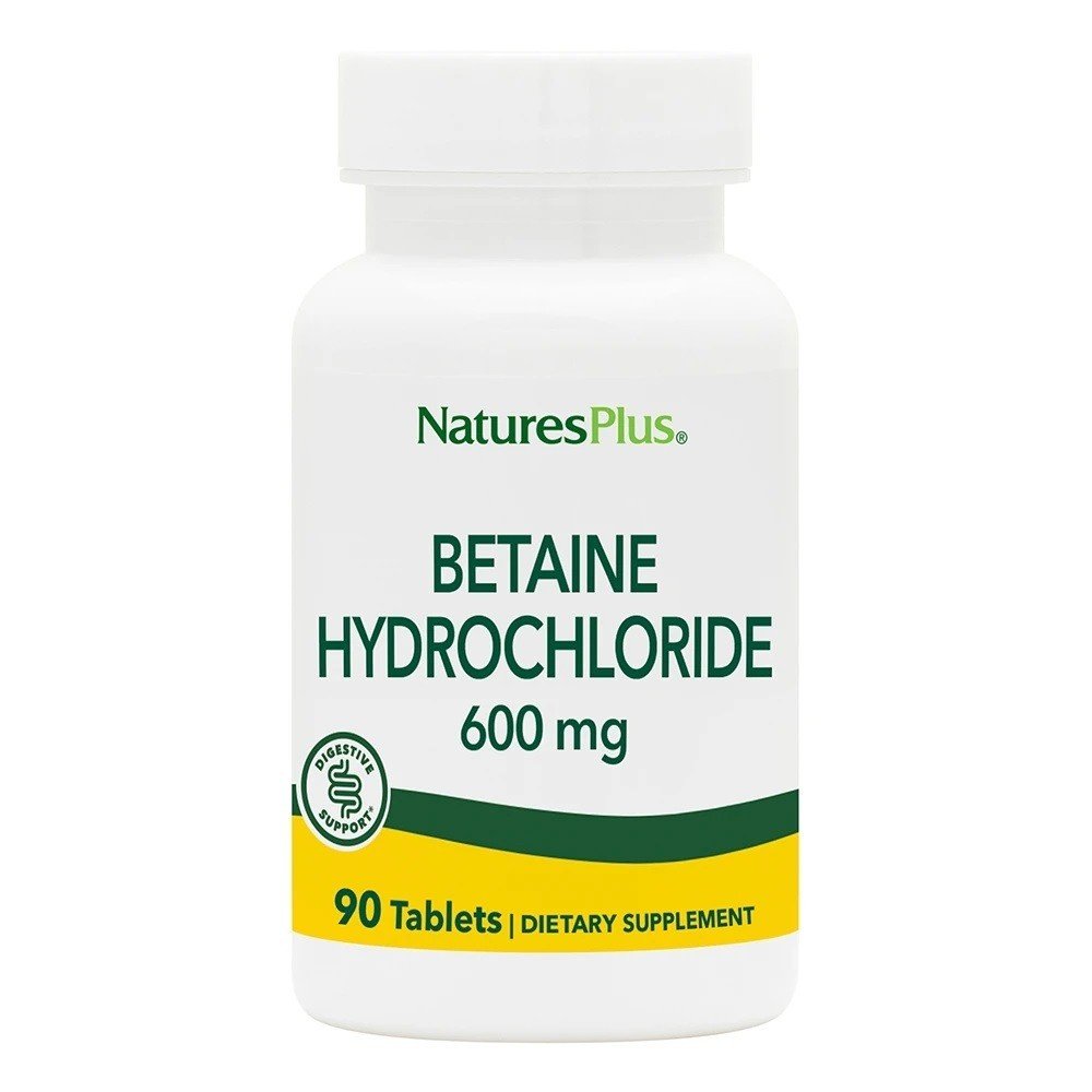 Nature's Plus Betaine Hydrochloride 600mg 90 Tablet