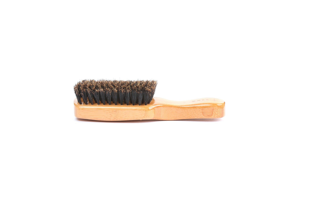 Bass Brushes Brush - Classic Men&#39;s Club (Soft) 100% Soft Wild Boar Bristles Light Wood Handle Gentle 1 Brush