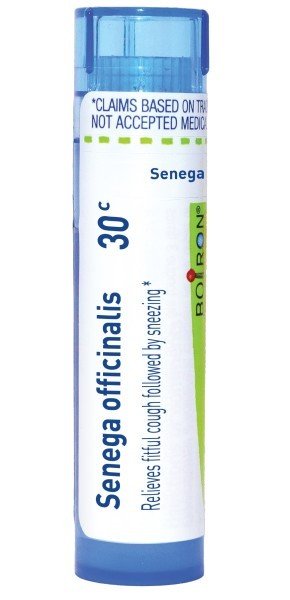 Boiron Senega Officinalis 30C Homeopathic Single Medicine For Cough, Cold & Flu 80 Pellet