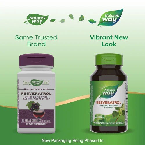 Nature's Way Resveratrol 60 Vegan Capsules
