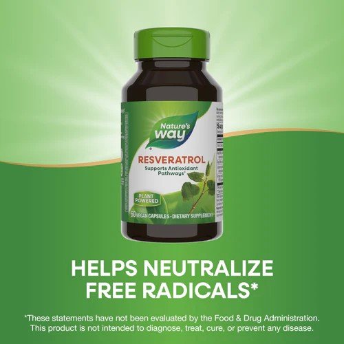 Nature's Way Resveratrol 60 Vegan Capsules