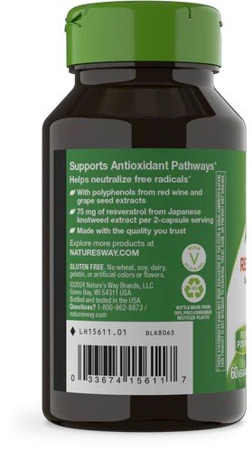 Nature's Way Resveratrol 60 Vegan Capsules