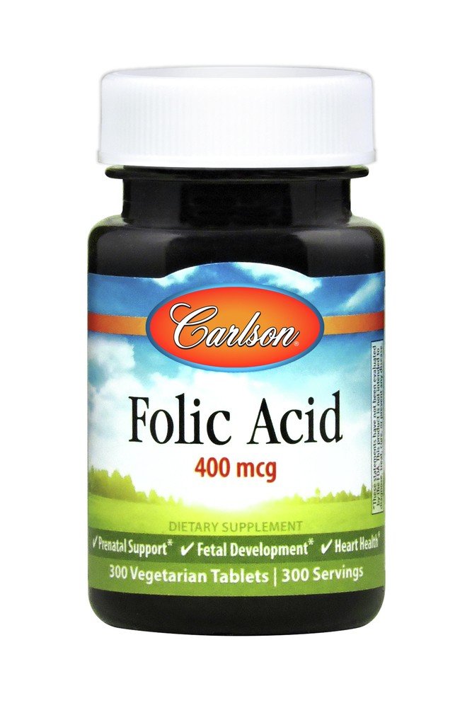 Carlson Laboratories Folic Acid 400mcg 300 Caplet
