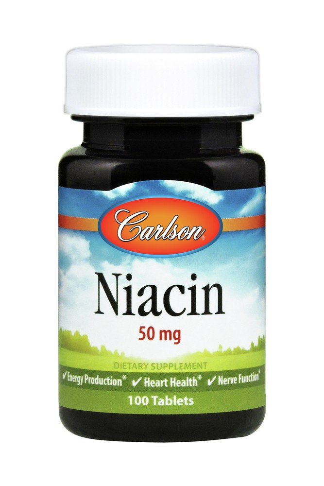 Carlson Laboratories Niacin 50mg 100 Tablet