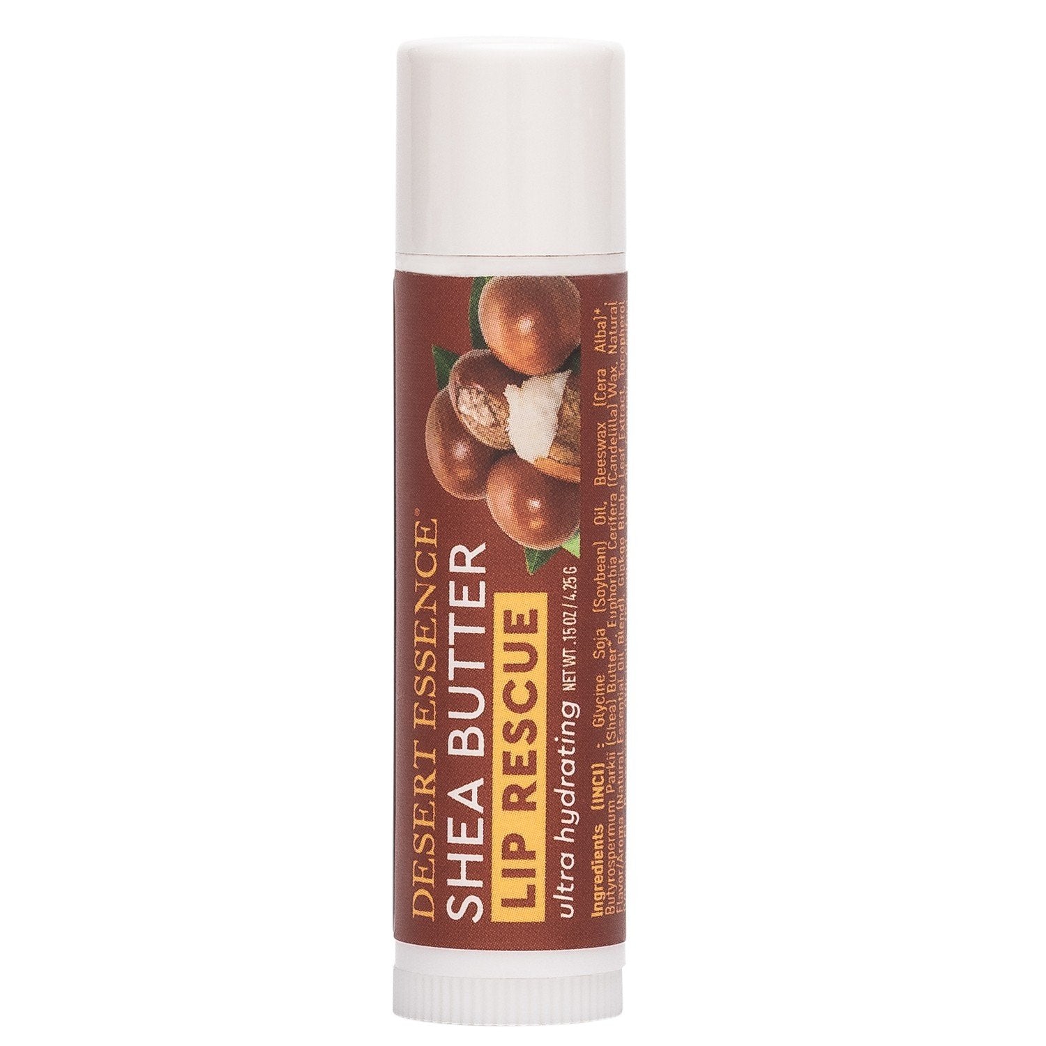 Desert Essence Lip Rescue-UltraHydrating with Shea Butter 0.15 oz Tube