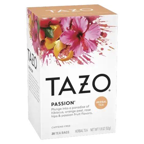 Tazo Teas Herbal Tea-Passion Caffeine-Free 20 Tea Bags