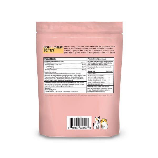Dr. Mercola Krill Soft Chew for Pets 6.34 oz Bag