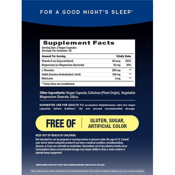 Natural Vitality Calm Sleep 60 Capsule