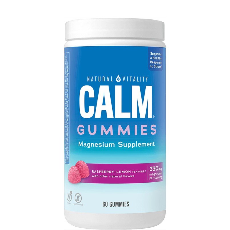 Natural Vitality Calm Gummies Raspberry Lemon 60 Gummy