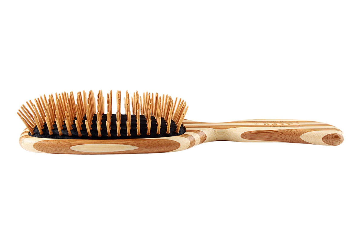 Bass Brushes Semi S Shaped Hairbrush with Wood Pins &amp; Handle 1 Brush