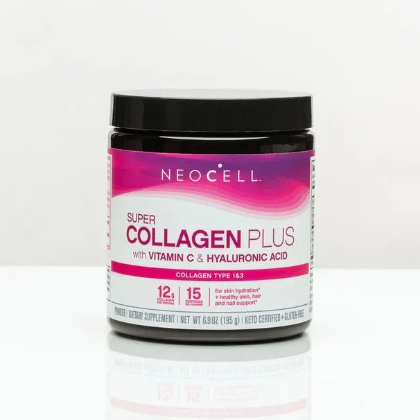 Neocell Super Collagen Plus with Vitamin C & Hyaluronic Acid 6.9 oz Powder