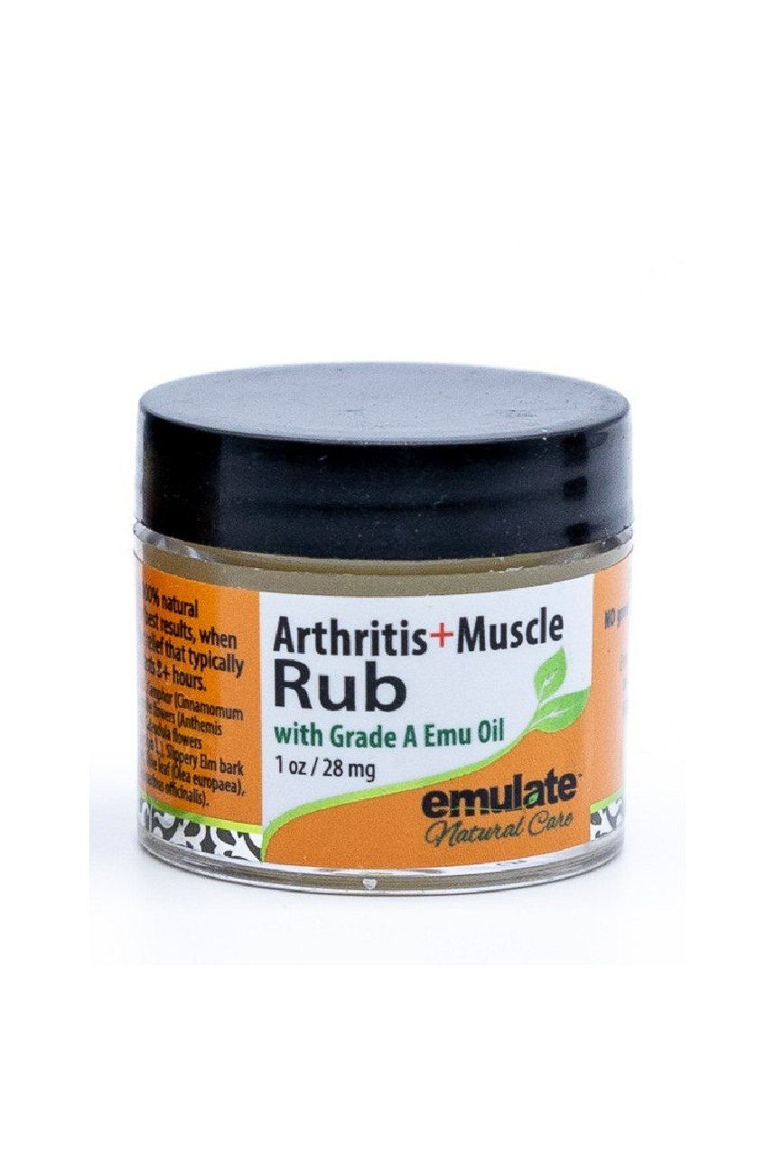 emulate Natural Care Emu Oil Arthritis &amp; Muscle Rub with MSM 1 oz Cream