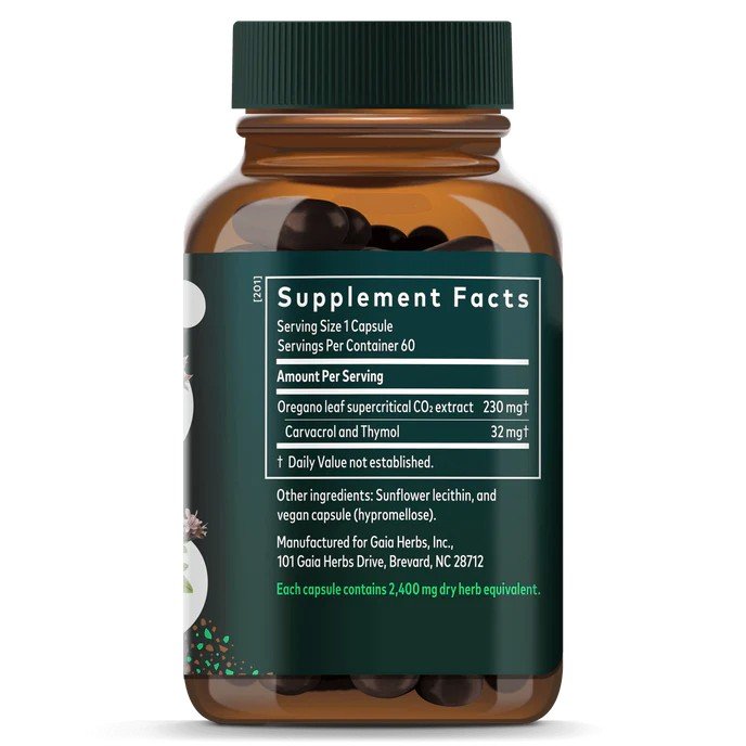 Gaia Herbs Oil Of Oregano 120 VegCap
